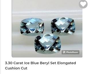 3.30 carat Ice blue beryl 