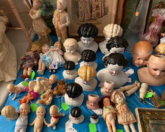 China heads, porcelain dolls