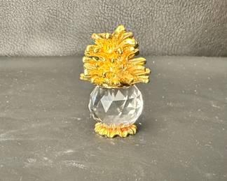 miniature pineapple crystal figurine