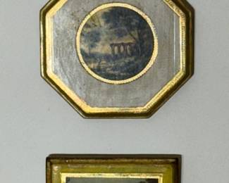 Victorian pictures with gold frames