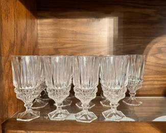 Fostoria clear water goblets