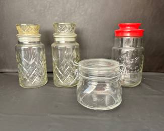 vintage peanut jars