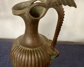 Neoclassical Grand Tour bronze dragon ewer
