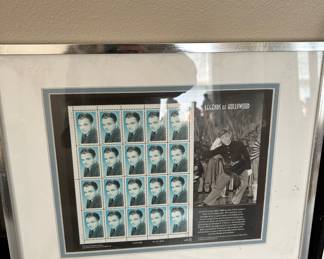 Framed & Matted 1998 Legends of Hollywood James Cagney USPS Stamps 