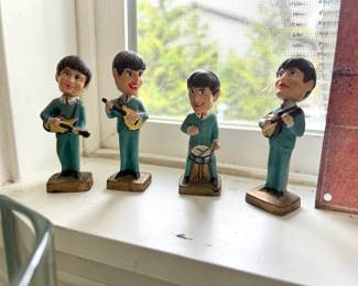 1960's Beatles Bobble Head Cake Toppers

