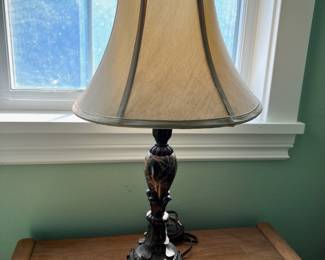 Bronze Tone/Marble Table Lamp