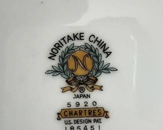 Noritake China Platter with Chartres Pattern