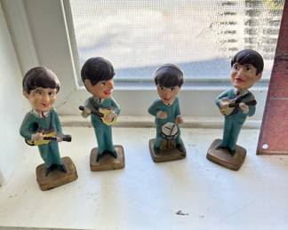 1960's Beatles Bobble Head Cake Toppers