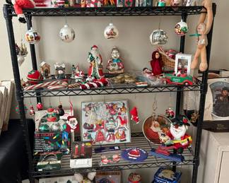 Assortment of Christmas Decor and Ornaments