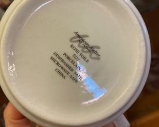 American Atelier at Home Rose Toile Porcelain Dinnerware Set