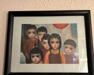 1960's Framed Art Print "Dragon on Parade” by Margaret Keane 