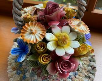 Capodimonte Flower Basket - Made in Italy