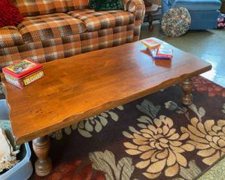 Live Edge Solid Oak Coffee Table