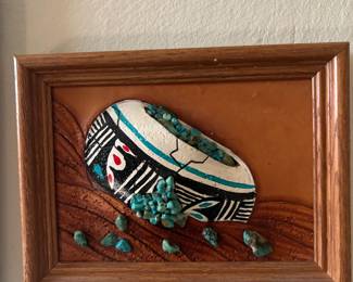 Sculpted Leather " Broken Pottery" 3D Artwork