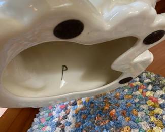 Ceramic Persian Cat Statue 