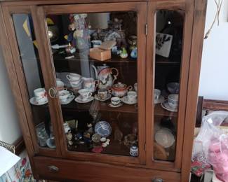 ANOTHER ANTIQUE CHINA CABINET VERY NICE
