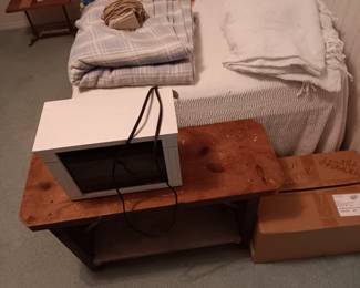 HEATER AND SMALL TABLE