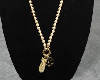 Vintage Joan Rivers 1980s Classic Collection  Interchangeable Charm Necklace  See Video