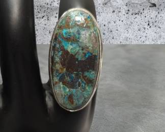 Beautiful Chrysocolla Sterling Silver Ring