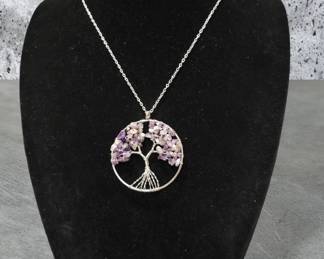 Wire Wrapped Amethyst Tree Of Life Necklace See Video