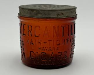 Amber Mercantile Cigars Jar, St. Louis, MO