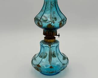 Mini Blue Glass LAmp