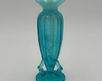 Blue Opalescent Vase