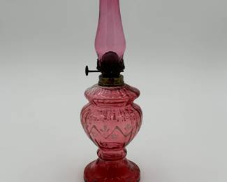 Mini Cranberry Oil Lamp