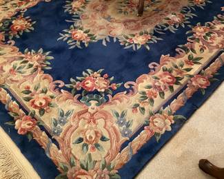 Chinese Sculptured Floral Rug