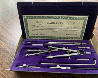 German made drawing instrument set