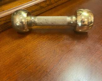 Vintage brass hand weights - Bristol England