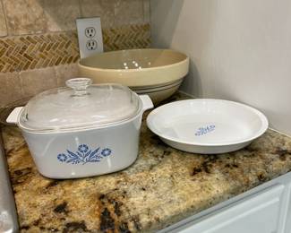 Corningware casserole cornflower blue
