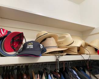 Many western hats and nicer ball caps. Resistol and Stetson are two name brands.