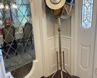 Brass hat stand