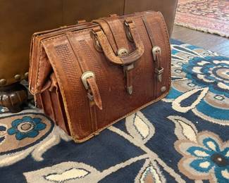 Hand tooled briefcase - Western inspired