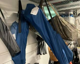 Stadium chairs, camping chairs and gear