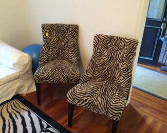 Zebra Print Chairs