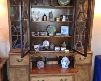 Glorious Secretary/Desk and Display Cabinet