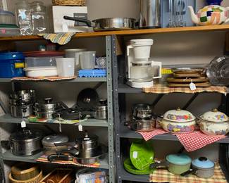 Nice Cookware, Coffee Pots, Baskets, and much more can be found in "SHARP'S KITCHEN"