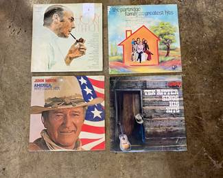 ALBUMS/VINYL - Henry Mancini, The Partridge Family, John Wayne, and Tex Ritter