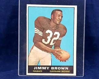 1961 Topps 71 Jim Brown Cleveland Browns HOF