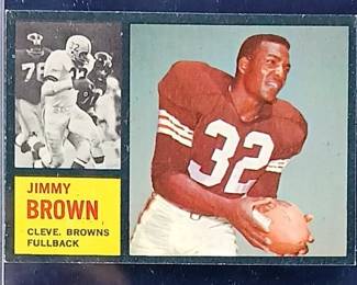 1962 Topps 28 Jim Brown Cleveland Browns HOF