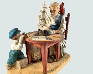 Norman Rockwell For A Good Boy Porcelain Figurine 
