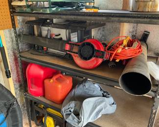 YARD TOOLS, GAS CANS, BLOWERS