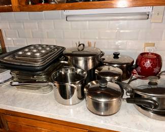 Pots and pans.