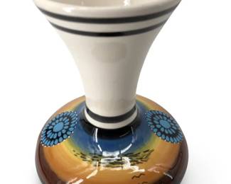 Signed H. Lee Hand Painted Ceramic Vase