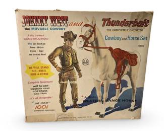 Marx Toys Vintage Johnny West And Thunderbolt