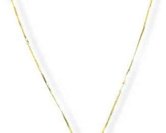 14k Gold & Sapphire Heart Necklace