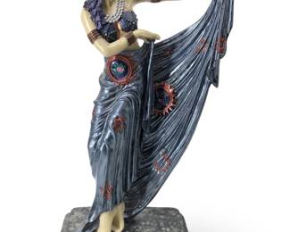 Lovely Resin Art Deco Egyptian Dancer Figurine