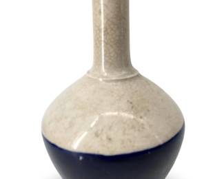 Vintage Two Tone Stoneware Flower Vase
